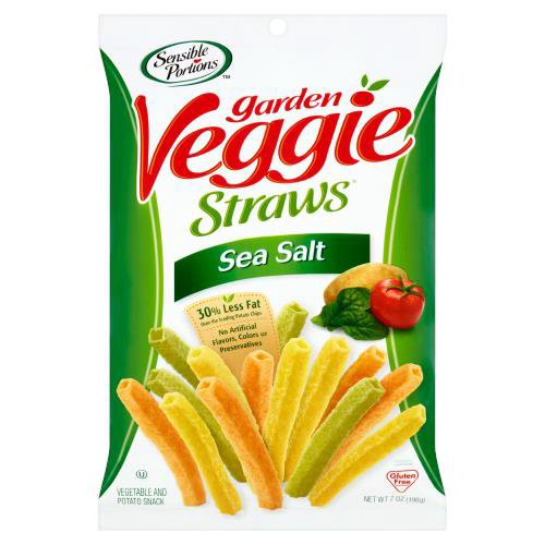 Sensible Portions Garden Veggie Straws Sea Salt Vegetable and Potato Snack, 7 oz
Snack Smart. Resist Less.
What makes our snacks so irresistible?
The combination of garden grown potatoes, ripe vegetables, and 30% less fat than the leading potato chip† provides a better-for-you snack. Next, we delicately season them with sea salt. Now you can satisfy your snack cravings in a smart and wholesome way.
†Per 1 oz serving - Fat
This product - 7g
Leading potato chip - 10g

Snack More. Guilt Less.
Our straws are not quite a chip, crisp, or stick. These airy, crunchy straw snacks allow for 38 straws per serving! That is why we call ourselves Sensible Portions®.