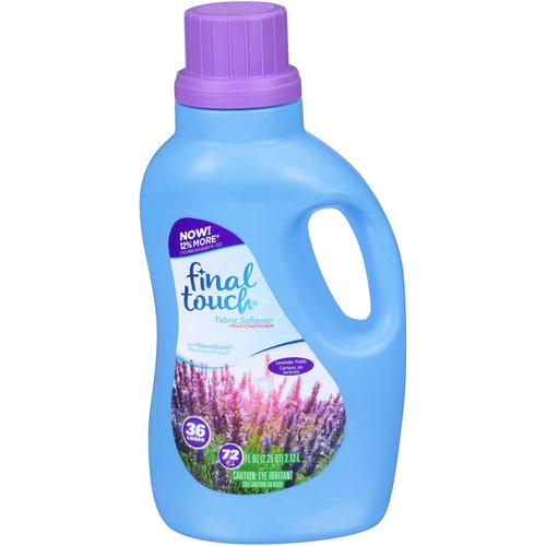 Final Touch Lavender Fields Fabric Softener +Plus Conditioner, 36 loads, 72 fl oz
With WeaveShield™ fiber humidification