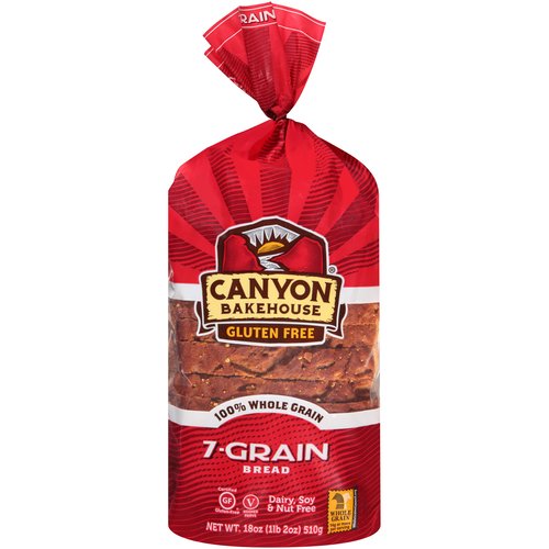 Canyon Bakehouse Gluten Free 7-Grain 100% Whole Grain Bread, 18 oz
Love Bread Again:
Our classic recipe is packed with 7 delicious whole grains including quinoa, amaranth & teff.
