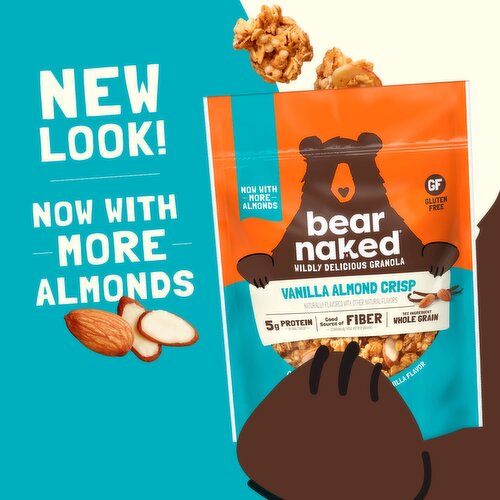 Bear Naked Vanilla Almond Crisp Granola, 5g Protein, Fiber, 12  oz Bag Image 3 of 11