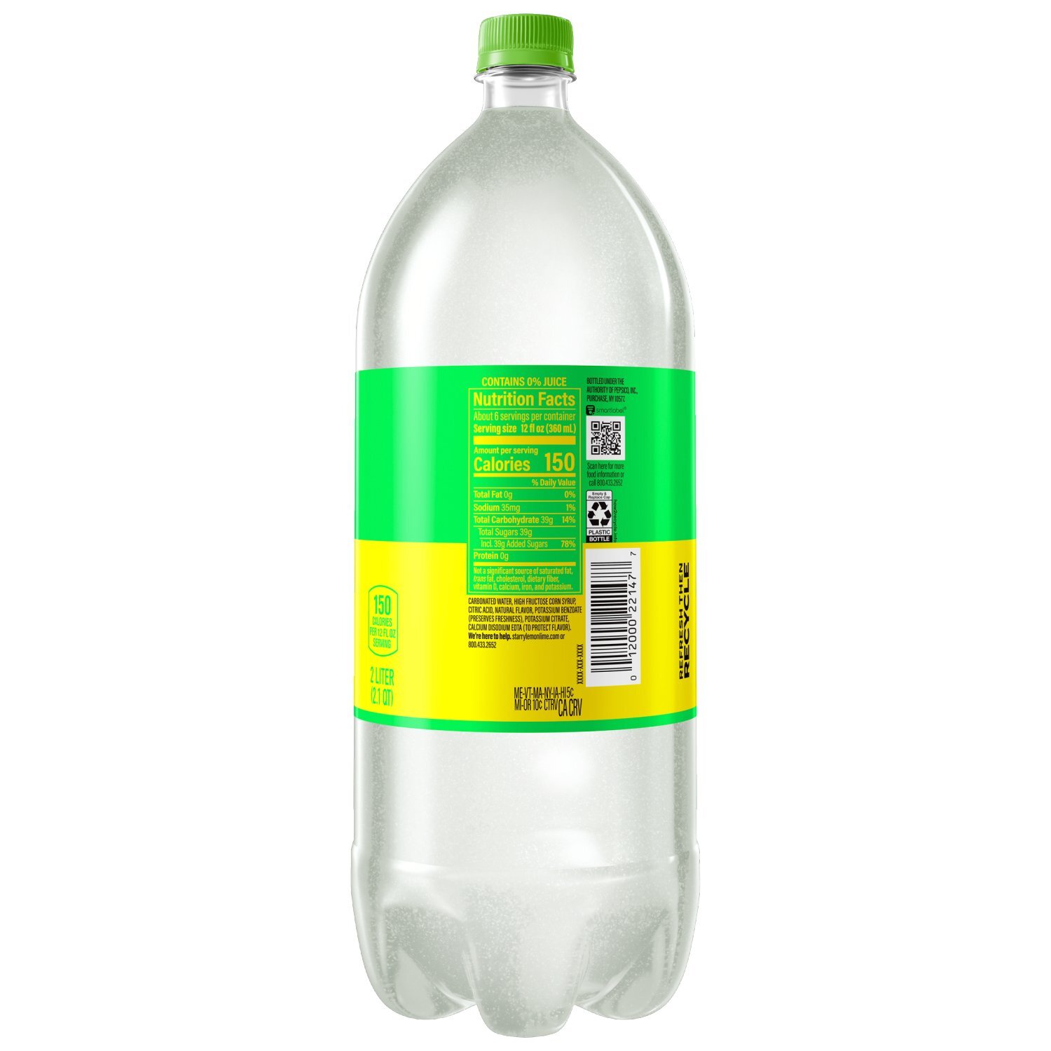 Starry Soda Lemon Lime 2 Liter - Price Rite