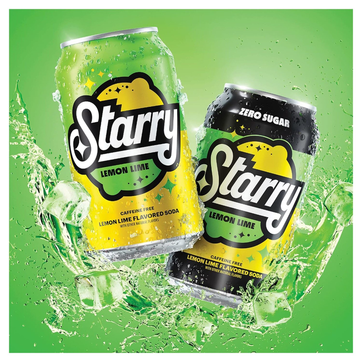 Starry Soda Lemon Lime 12 Fl Oz, 12 Count Image 3 of 8