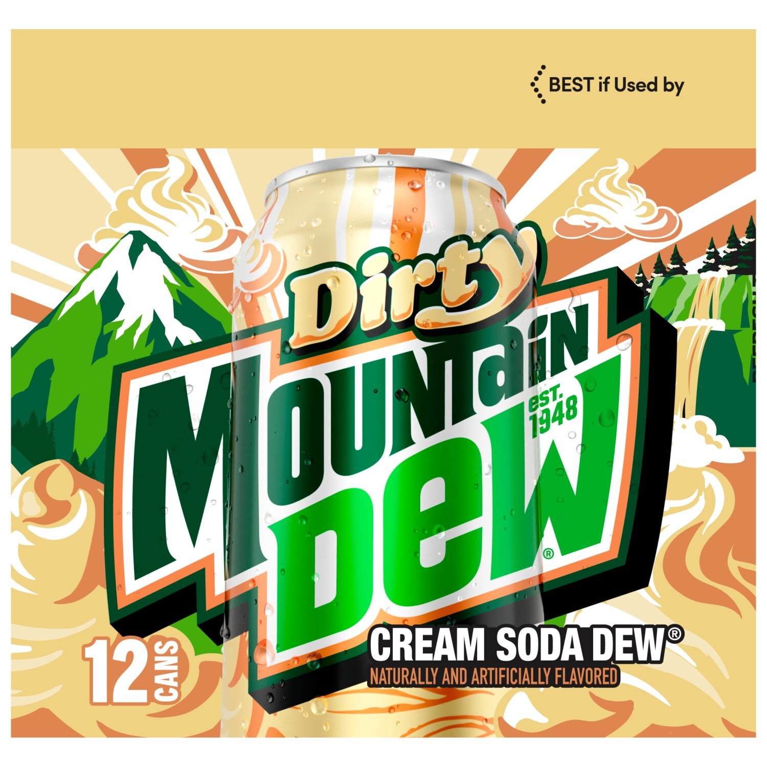 Mountain Dew Dirty Dew Cream Soda 12 Fl Oz X 12 - The Fresh Grocer