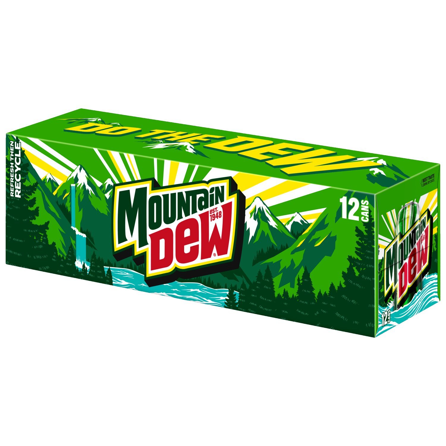 Mountain Dew Soda Citrus 12 Fl Oz, 12 Count Image 5 of 5