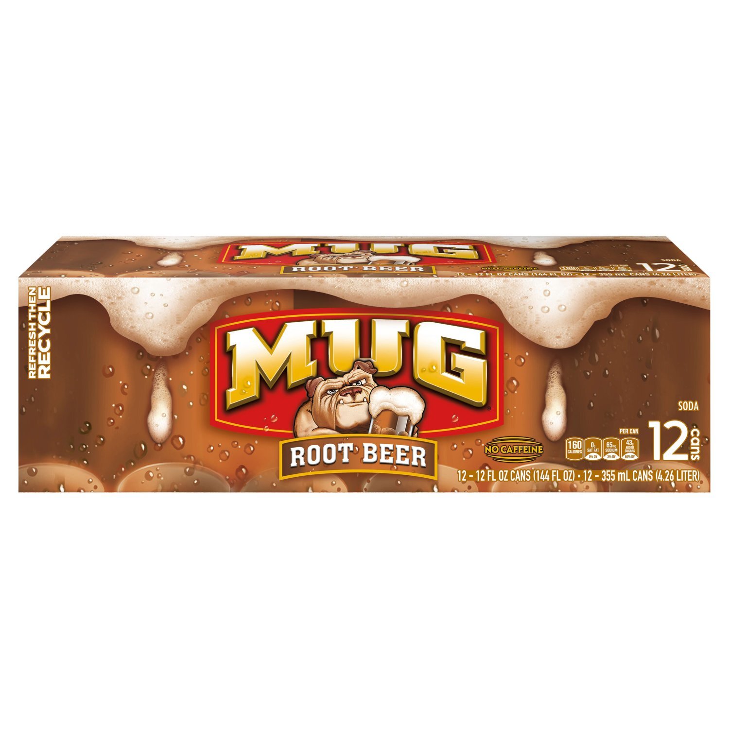 Mug Root Beer Soda, 12 fl oz, 12 count Image 7 of 9
