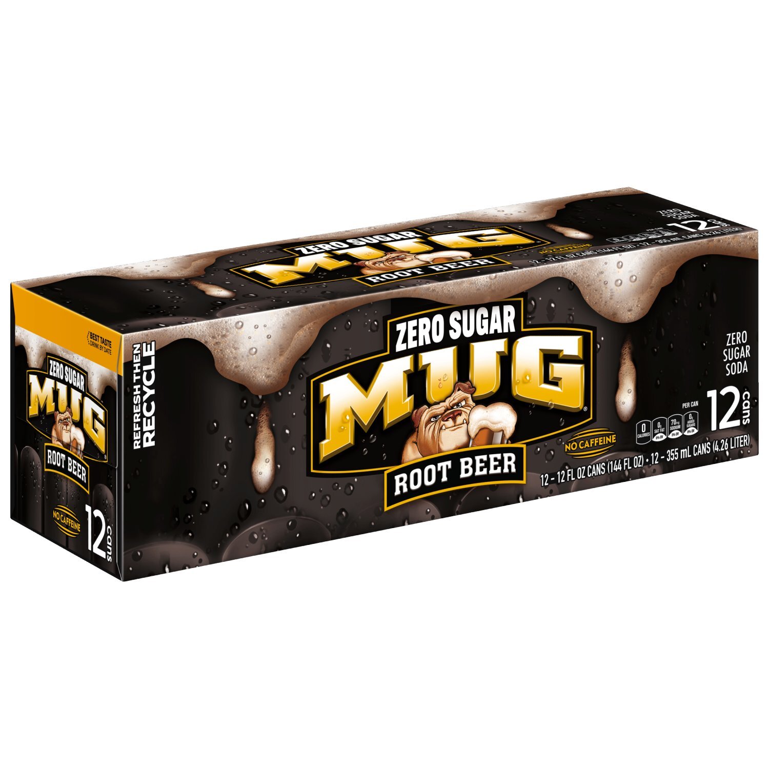 Mug Zero Sugar Soda Root Beer 12 Fl Oz, 12 Count Image 4 of 5