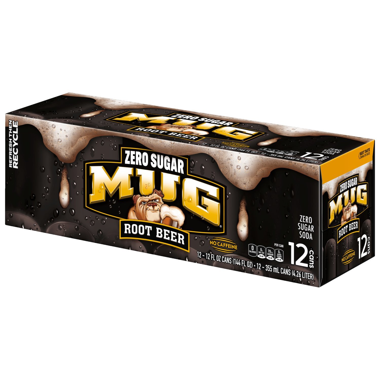 Mug Zero Sugar Soda Root Beer 12 Fl Oz, 12 Count Image 5 of 5