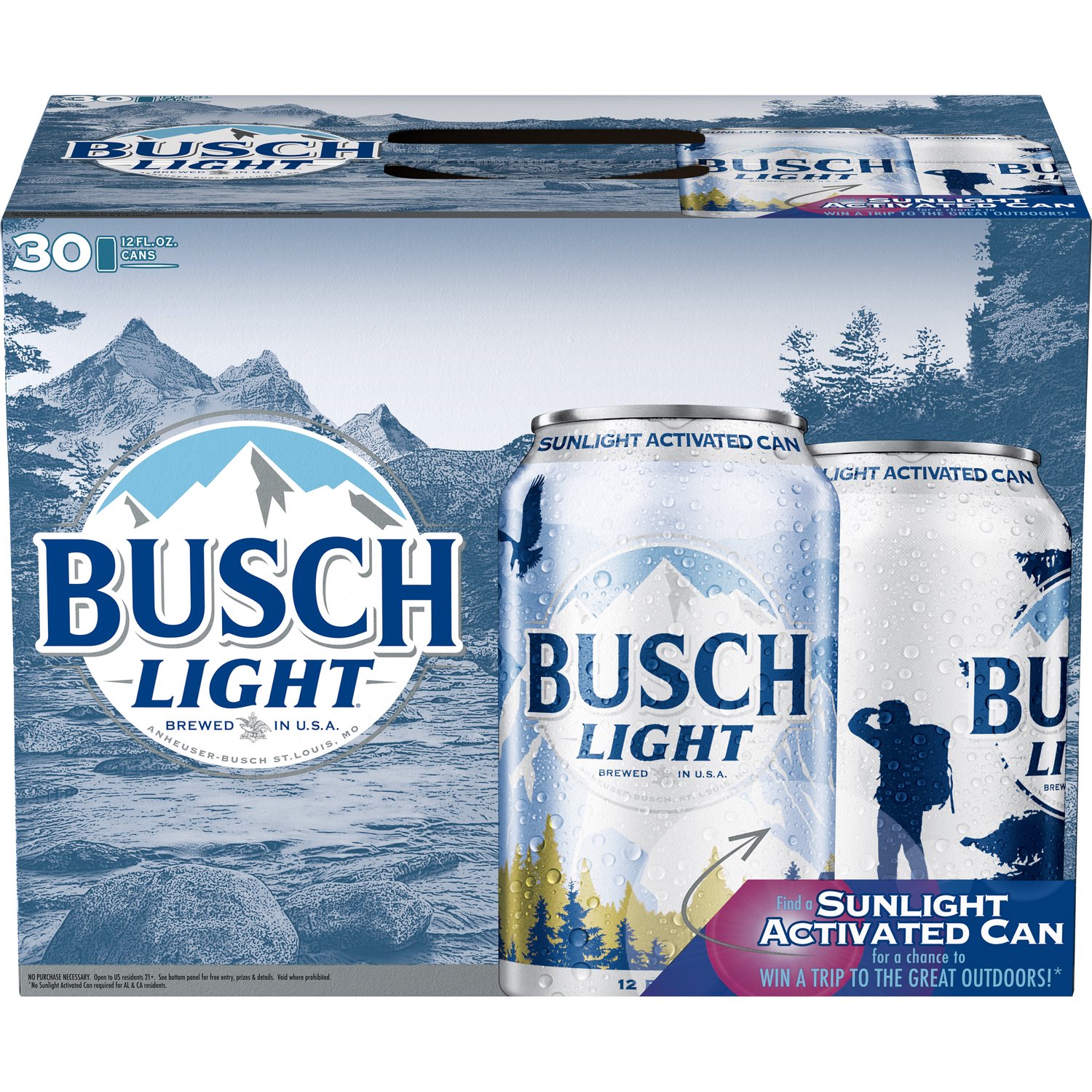 Busch Light 30 Pack Cans 360 Fl Oz