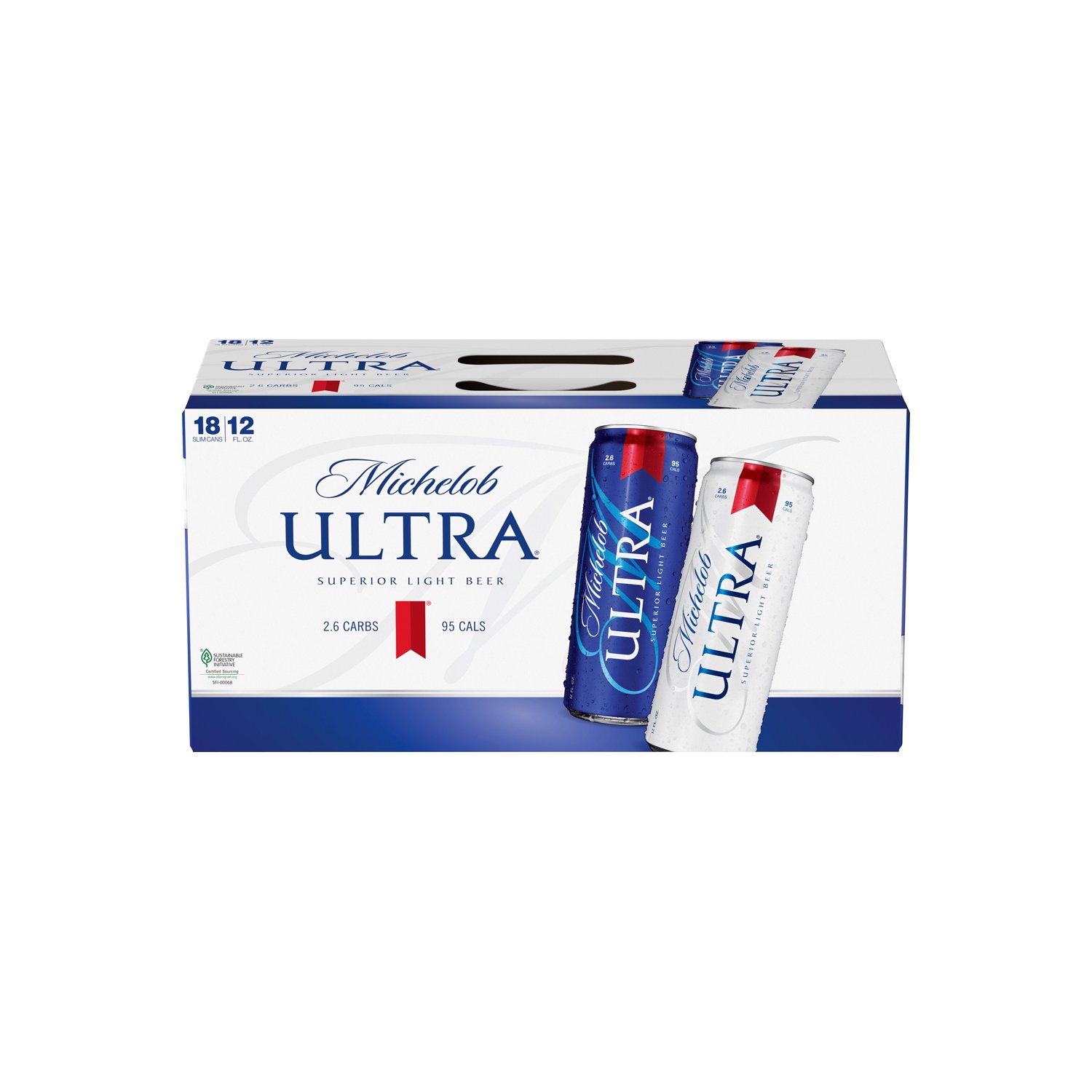 Michelob Ultra Beer 18 pk Slim Cans - Shop Beer at H-E-B