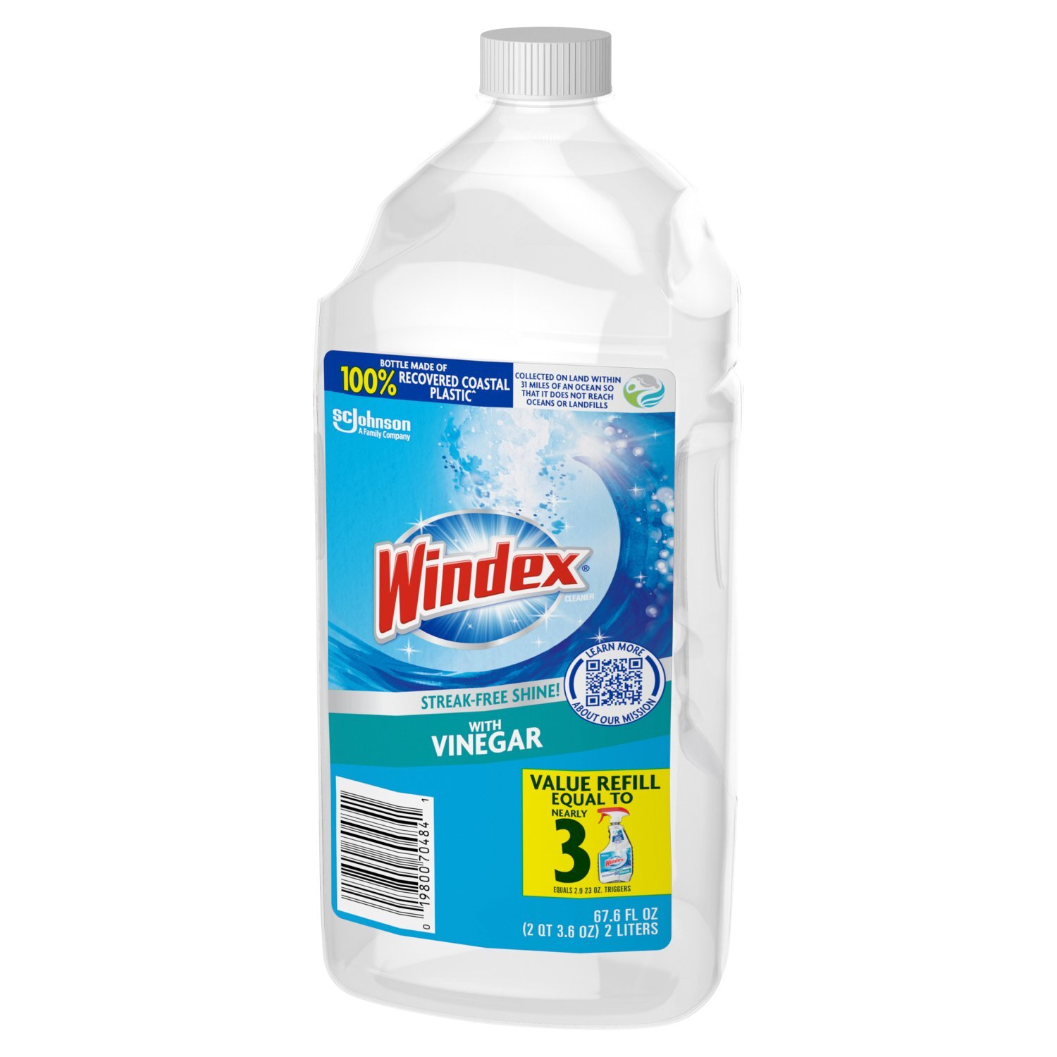 Windex Cleaner with Vinegar, 67.6 fl oz Image 10 of 11