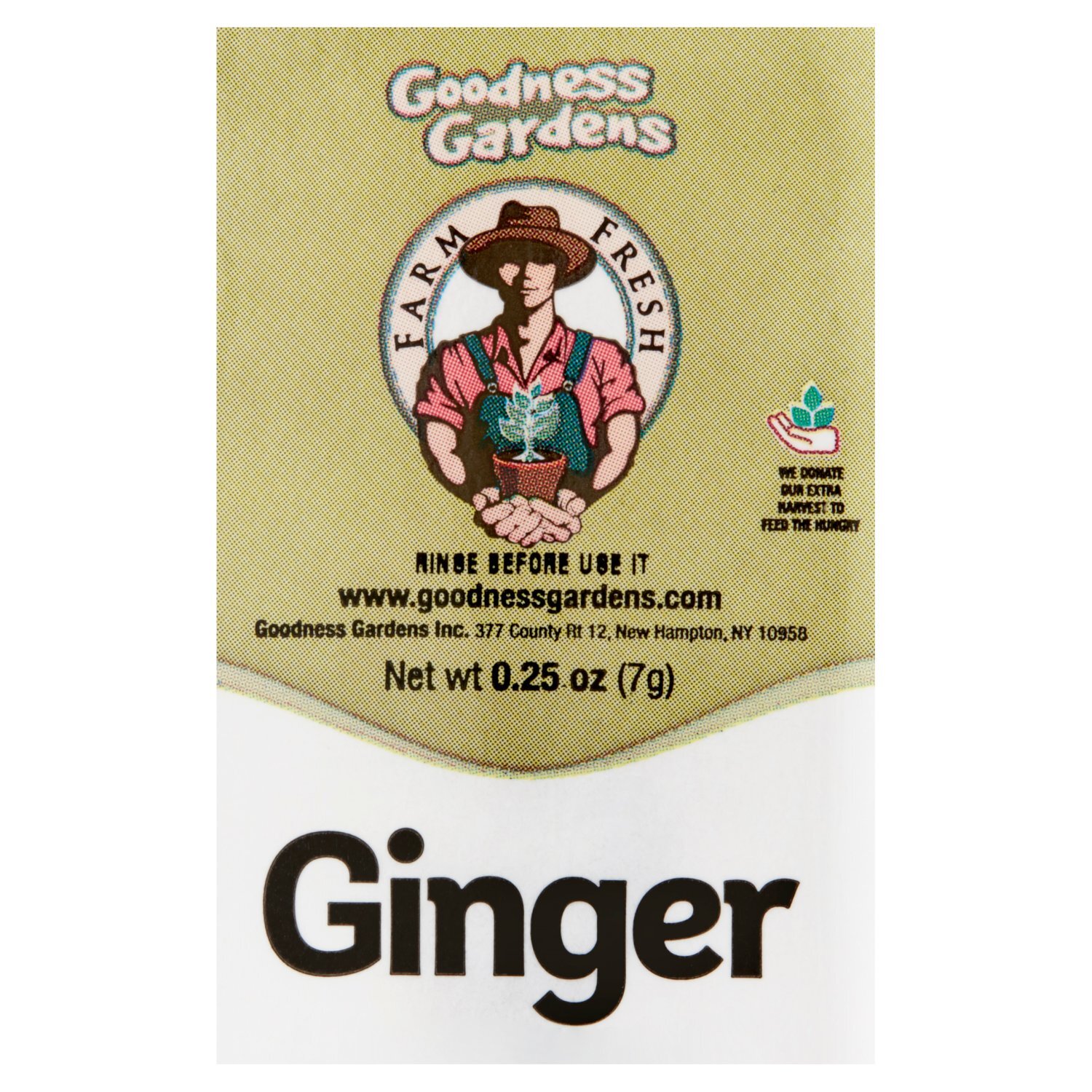 Goodness Gardens Farm Fresh Ginger, 0.25 oz Image 4 of 5