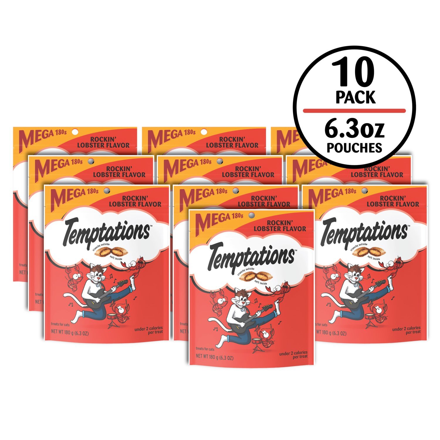Temptations Rockin' Lobster Flavor Treats for Cats, 6.3 oz Image 3 of 10