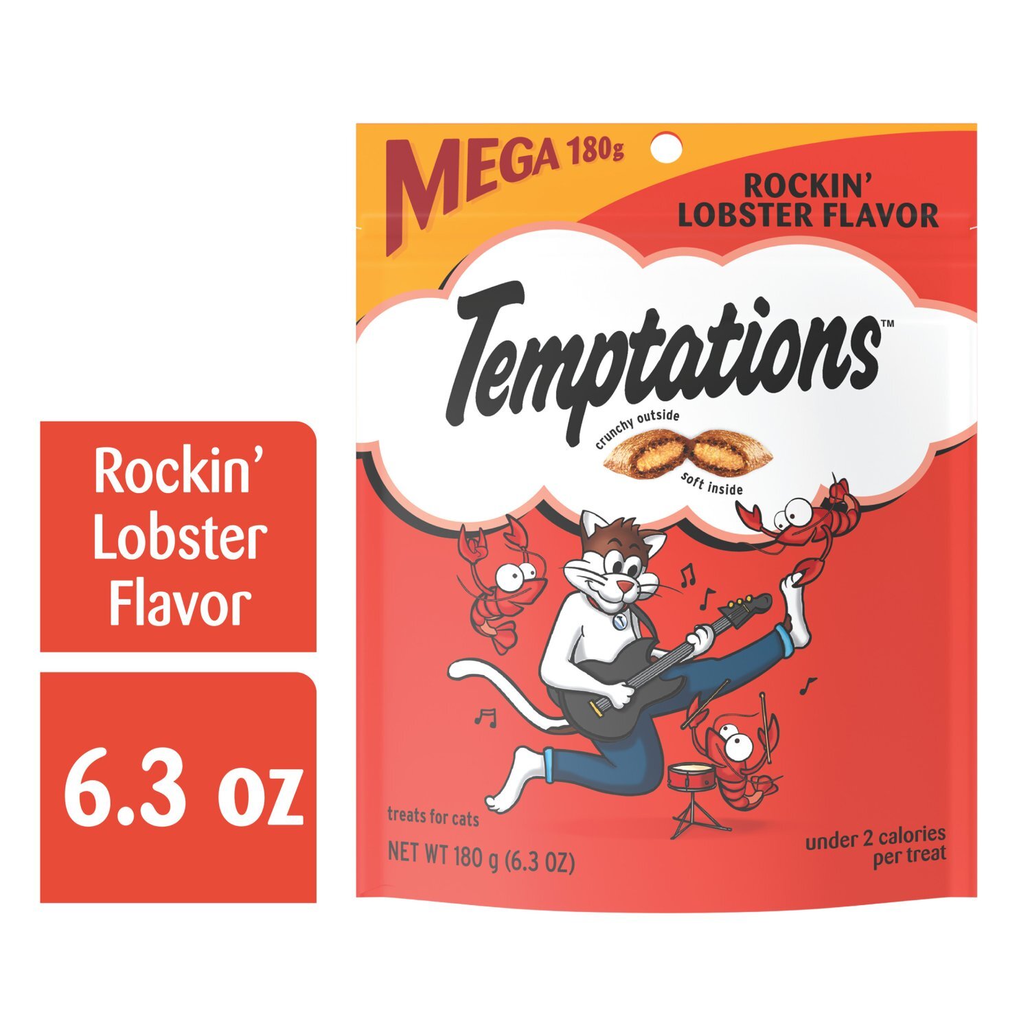 Temptations Rockin' Lobster Flavor Treats for Cats, 6.3 oz Image 4 of 10