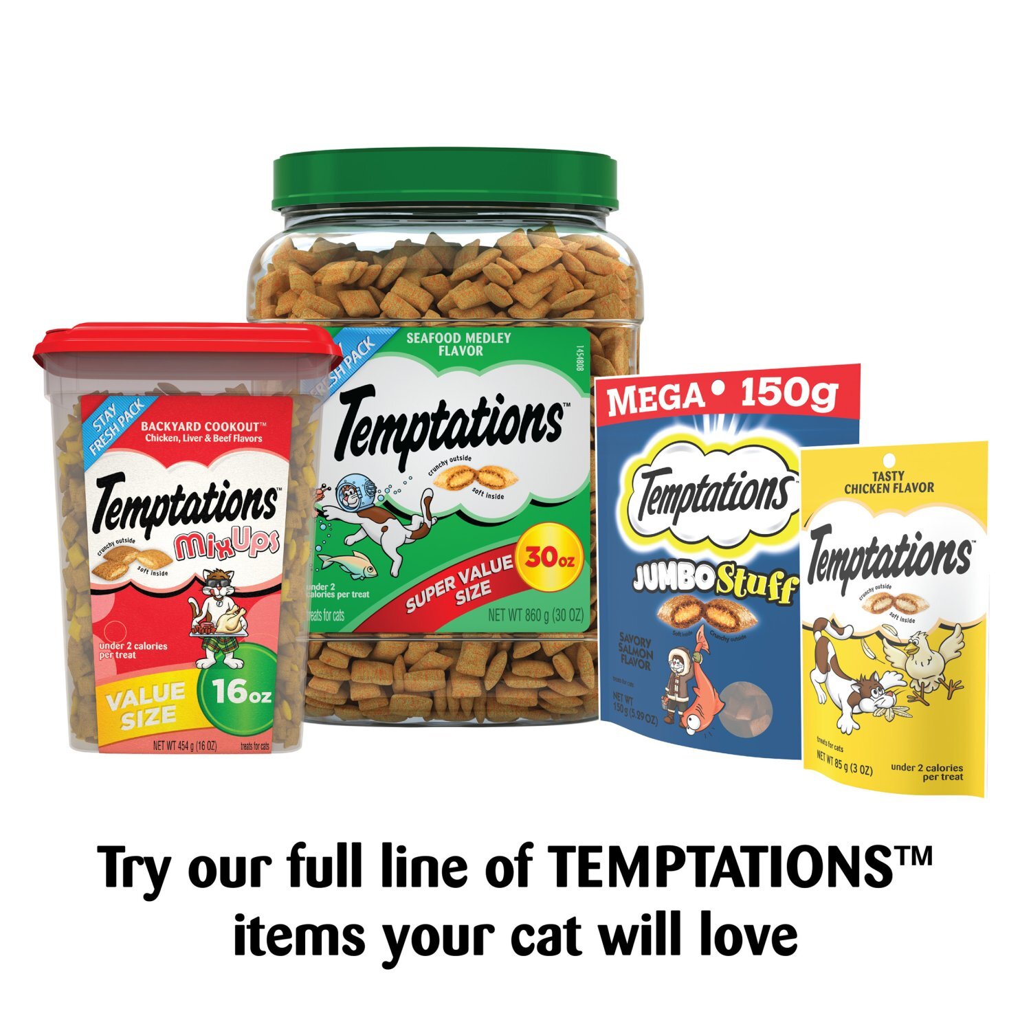 Temptations Rockin' Lobster Flavor Treats for Cats, 6.3 oz Image 5 of 10