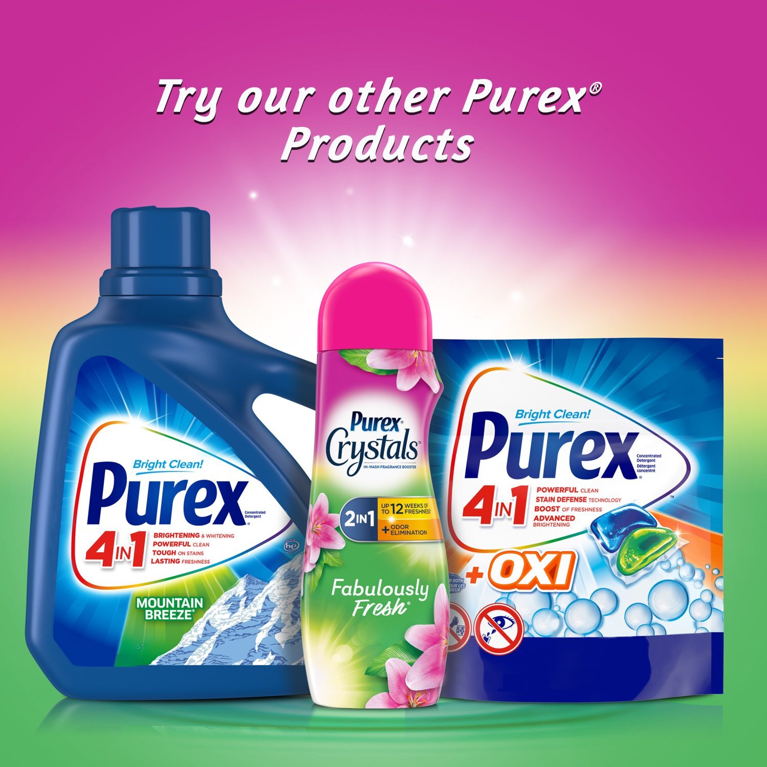 Purex Crystals Fabulously Fresh In-Wash Fragrance Booster, 1.31 lb Image 5 of 9