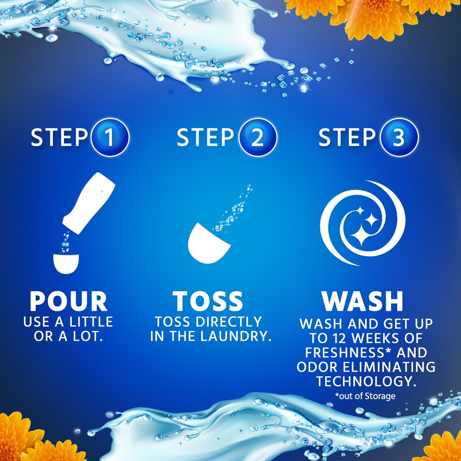 Purex Crystals Fresh Spring Waters 2in1 In-Wash Fragrance Booster, 1.31 lb Image 4 of 9