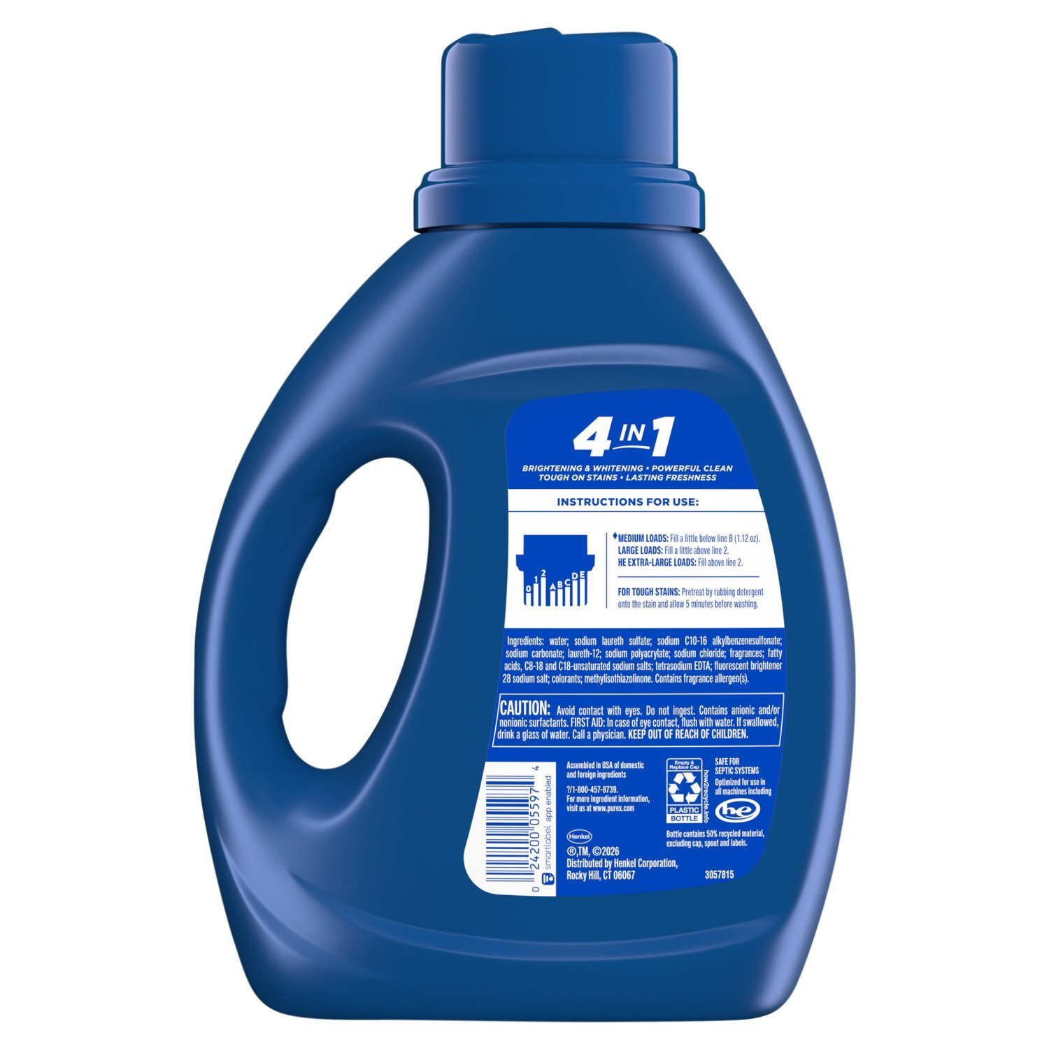 Purex Fresh Mountain Breeze Detergent, 35 loads, 40 fl oz Image 6 of 6
