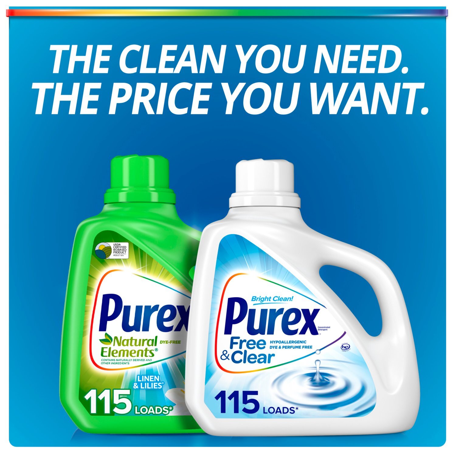 Purex Free & Clear Detergent, 35 loads, 40 fl oz Image 6 of 7