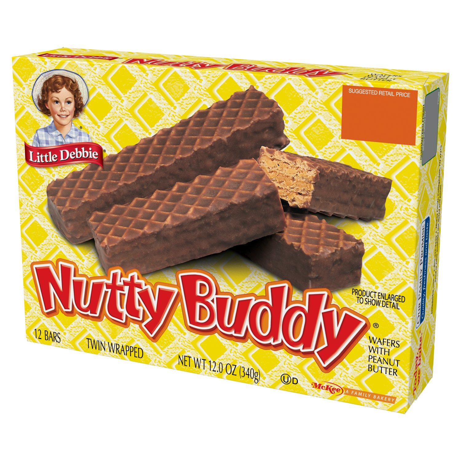 Little Debbie Nutty Buddy Wafers with Peanut Butter, 12 count, 12.0 oz Image 8 of 9