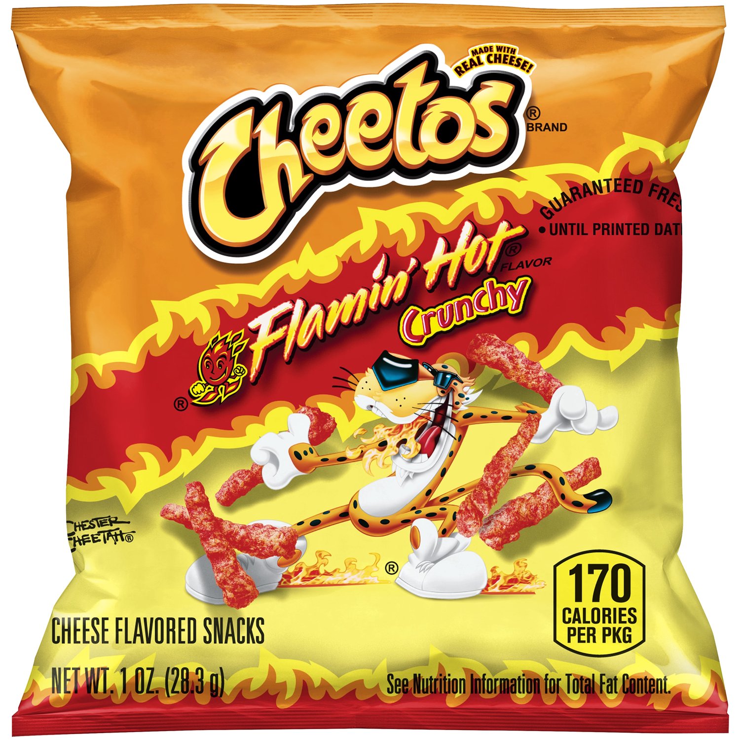 Cheetos Cheetos Crunchy Cheese Flavored Snacks Flamin' Hot Flavored 8 1/2  Oz