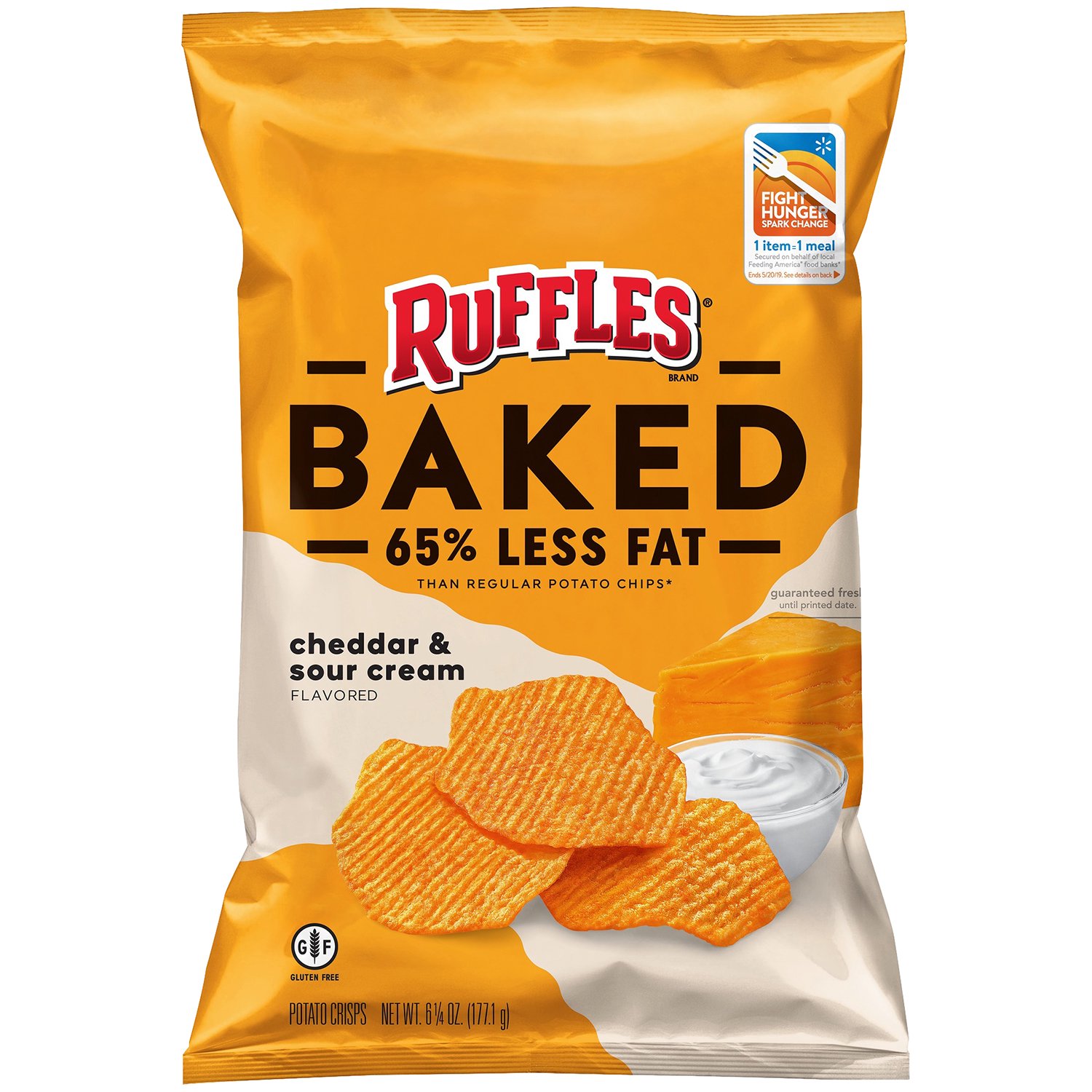 Ruffles Potato Chips Cheddar & Sour Cream Flavored 12 1/2 Oz, Tortilla  Chips