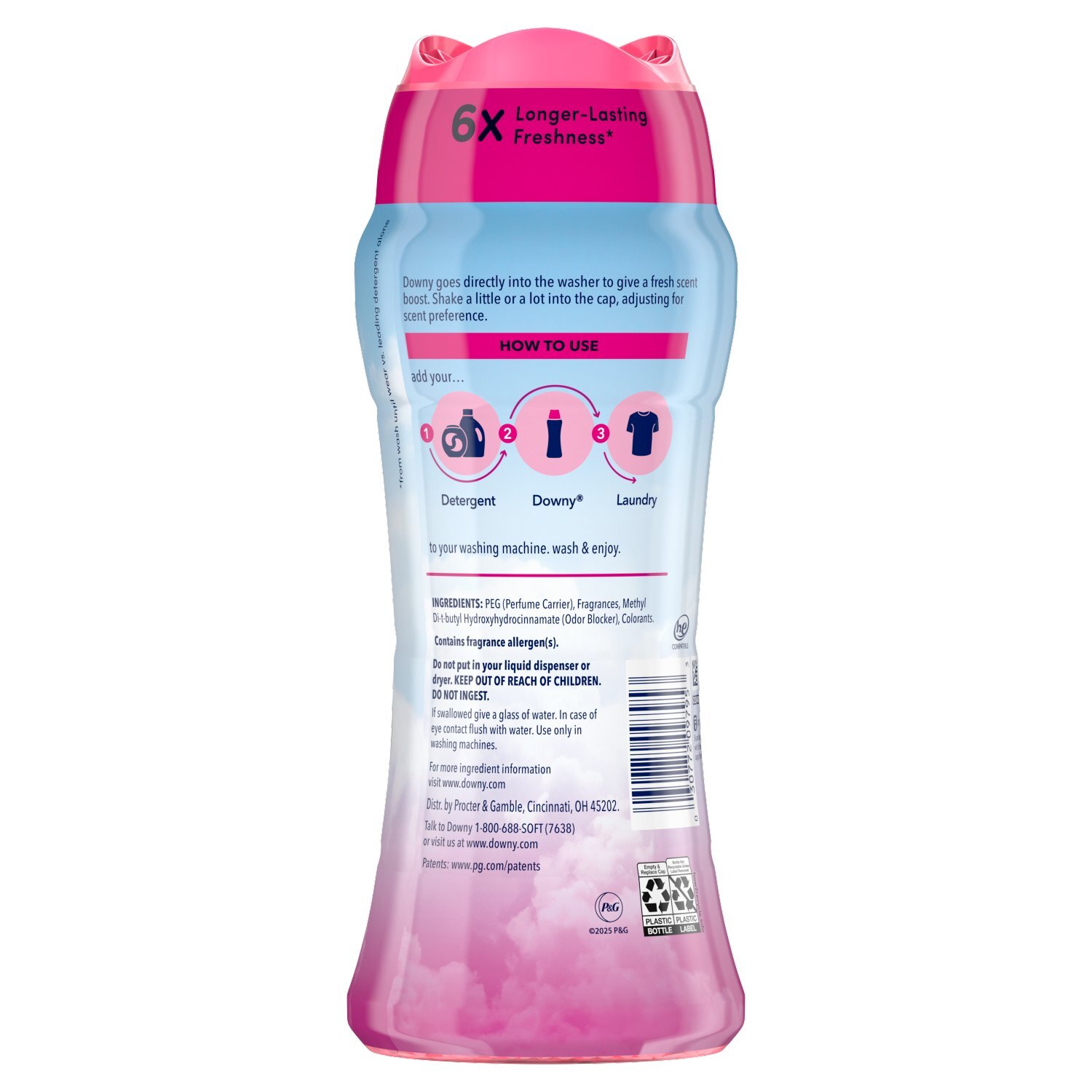 Downy April Fresh In-Wash Laundry Scent Booster Beads, 12.2 oz, laundry scent beads,  Long-lasting  Image 10 of 10