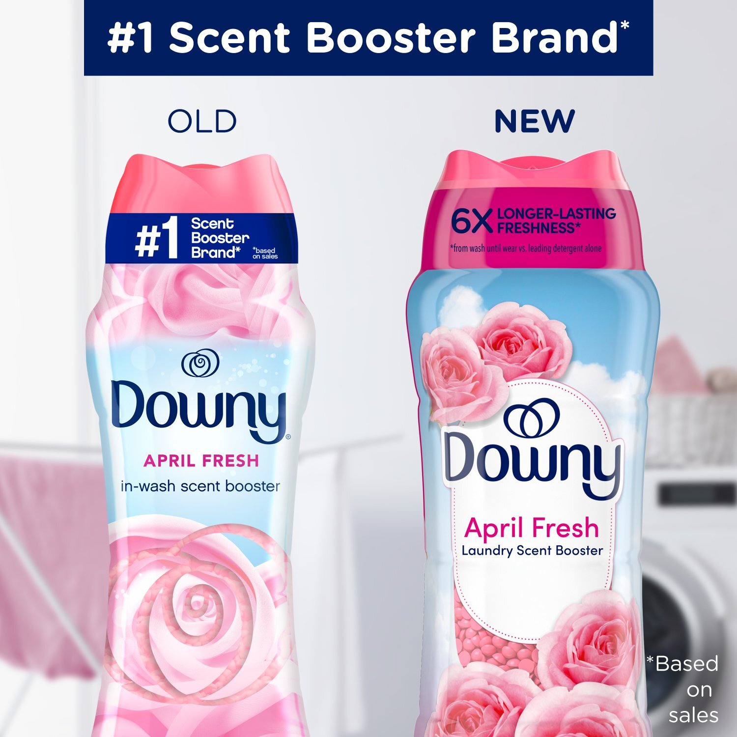 Downy April Fresh In-Wash Laundry Scent Booster Beads, 12.2 oz, laundry scent beads,  Long-lasting  Image 3 of 10