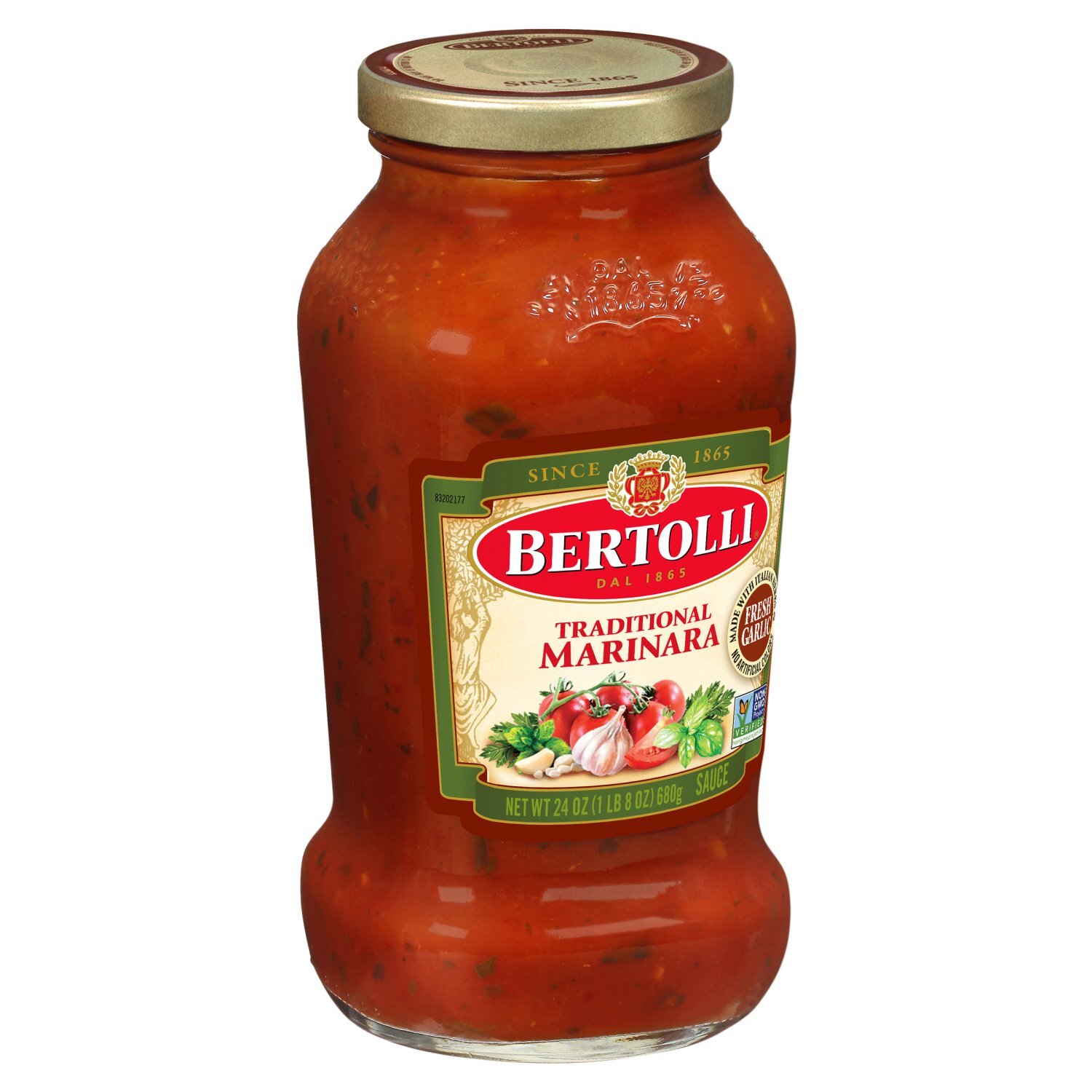 Bertolli Traditional Marinara Sauce, Tomato Pasta Sauce, 24 oz Image 9 of 9