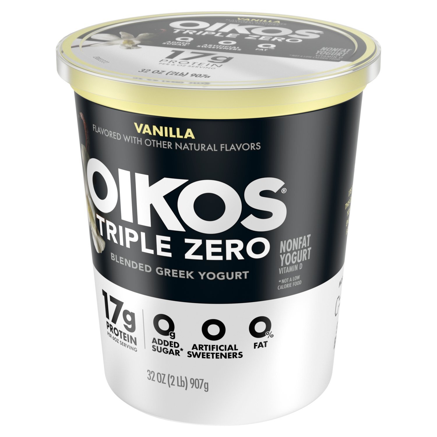 Oikos Triple Zero VANILLA TRIPLE ZERO BLENDED GREEK NONFAT YOGURT