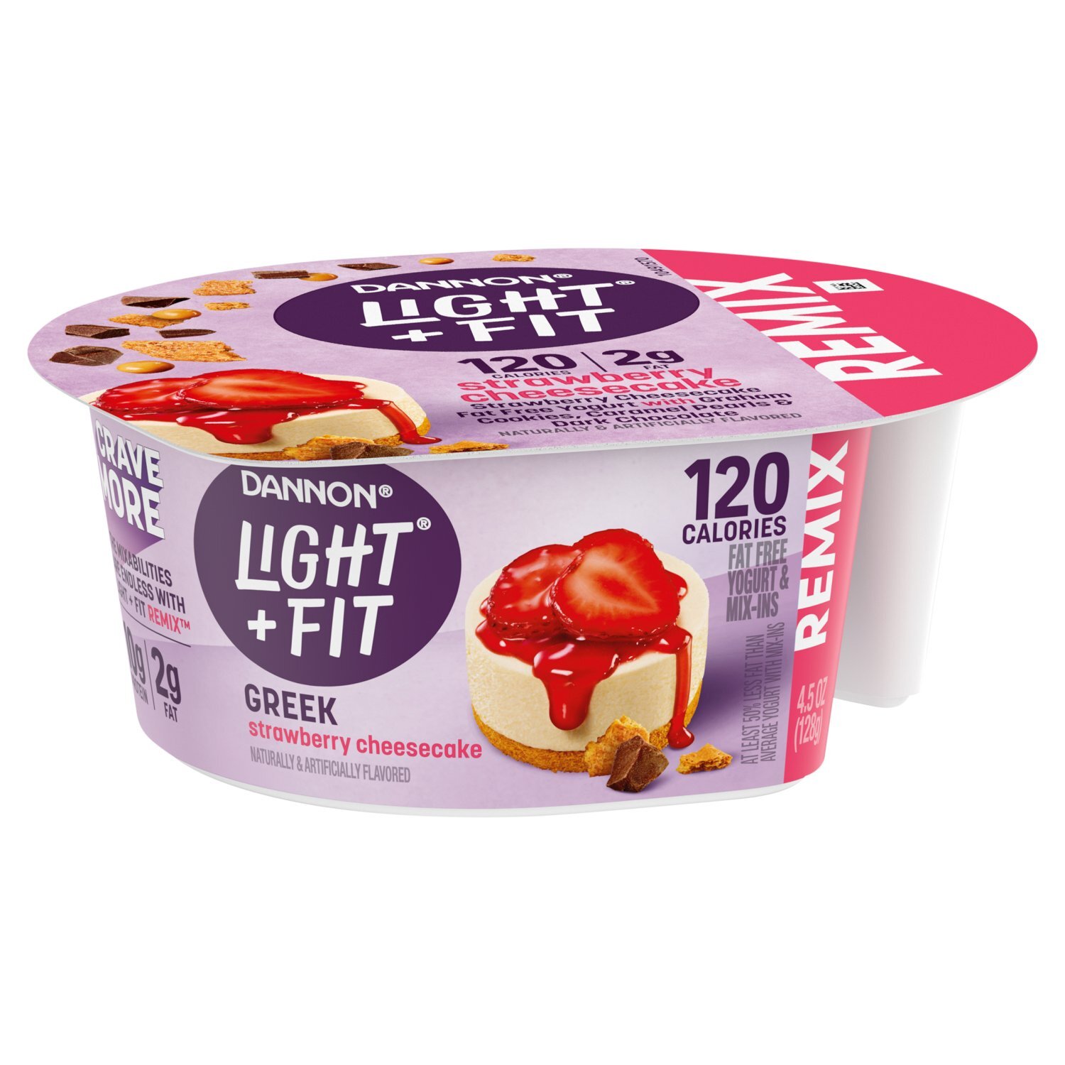 Dannon Light + Fit Remix Greek Strawberry Cheesecake Fat Free