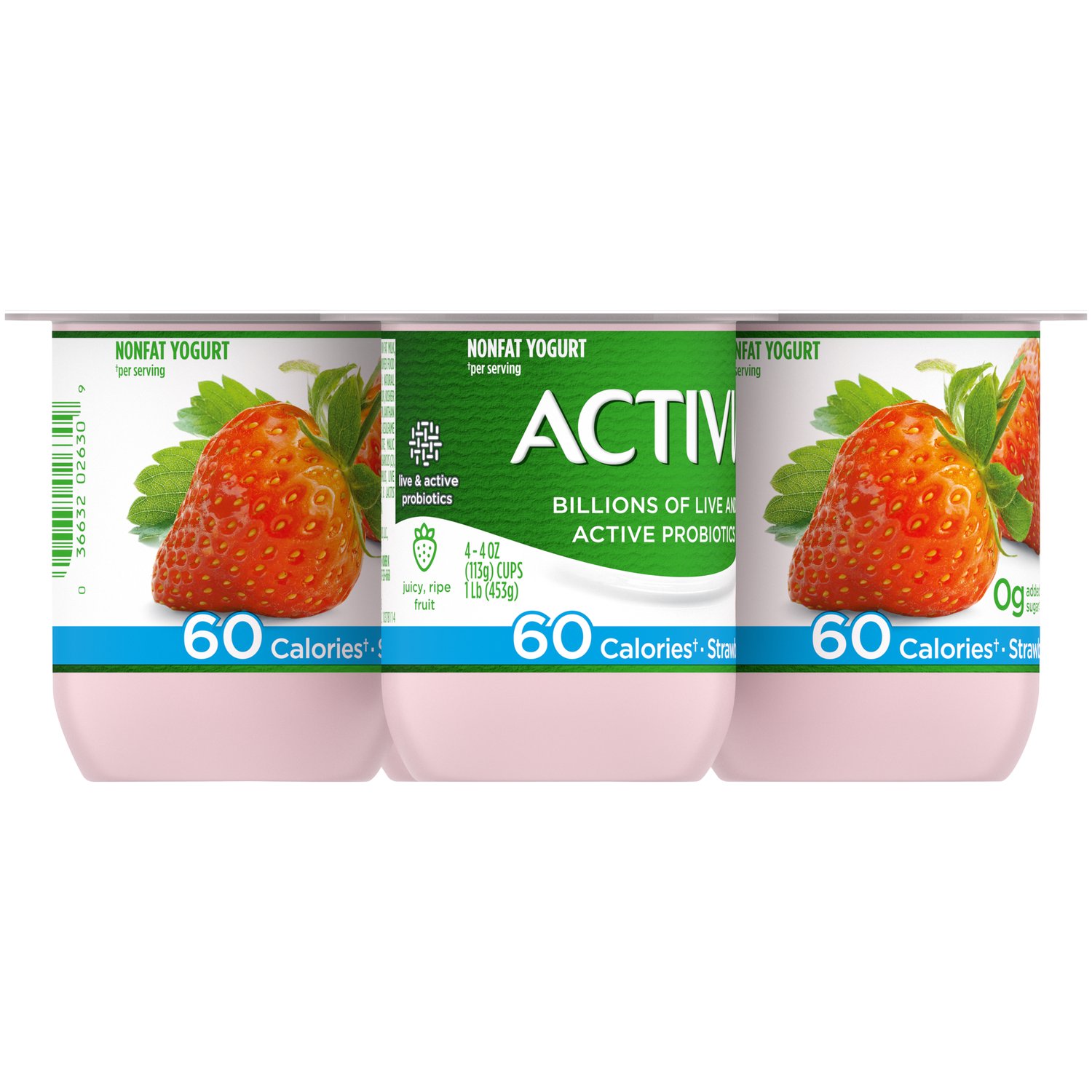 Activia Probiotic Black Cherry & Mixed Berry Variety Pack Yogurt, 4 Oz.  Cups, 12 Count