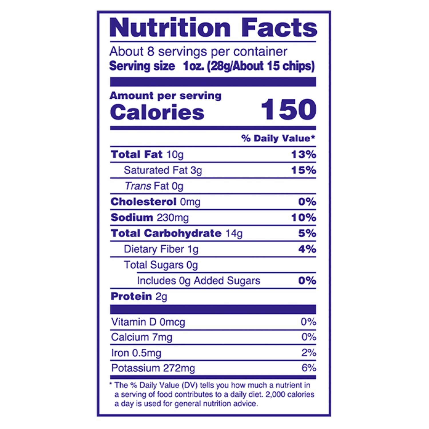 Wise Golden Potato Onion & Garlic Potato Chips, 7.5 oz Image 2 of 5