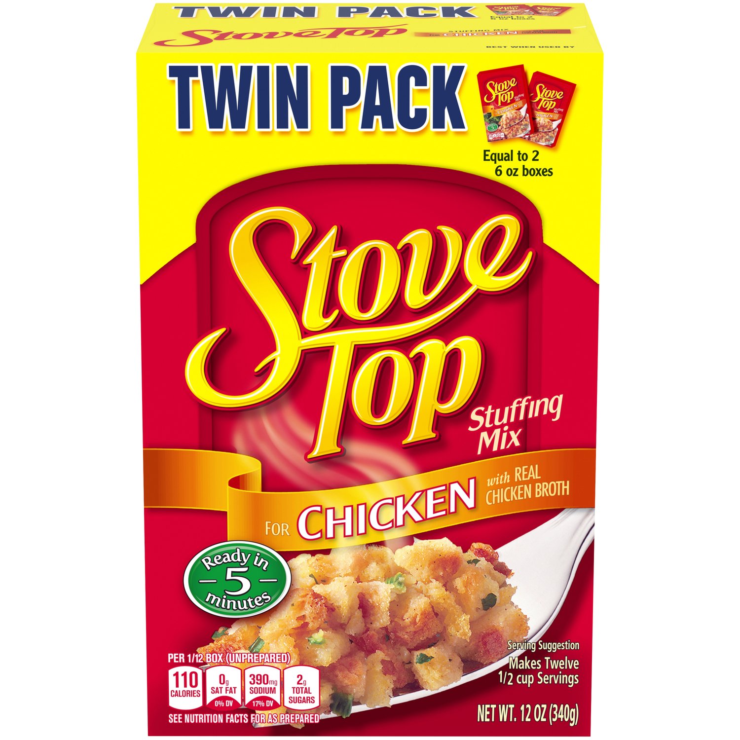 Stove Top Stuffing Mix for Chicken, 6 pk./6 oz.