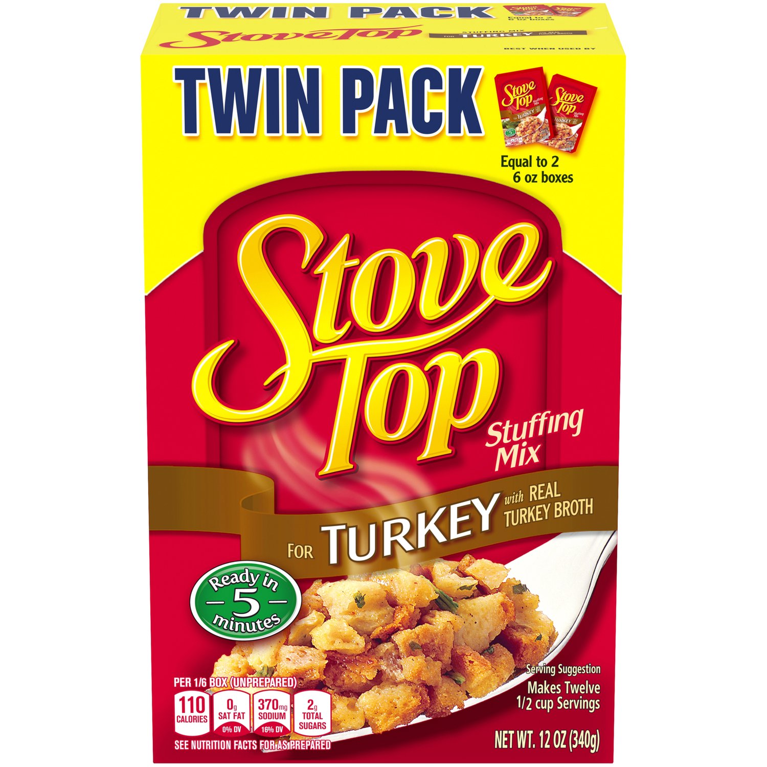 Kraft Stove Top Turkey Stuffing Mix: Nutrition & Ingredients