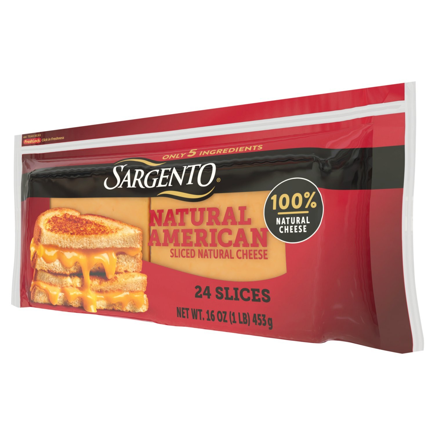 Sargento Natural American Sliced Cheese, 24 count, 16 oz Image 16 of 16