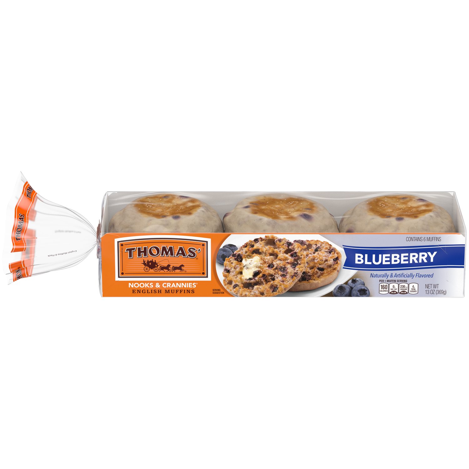 Thomas Blueberry English Muffins 6 Count