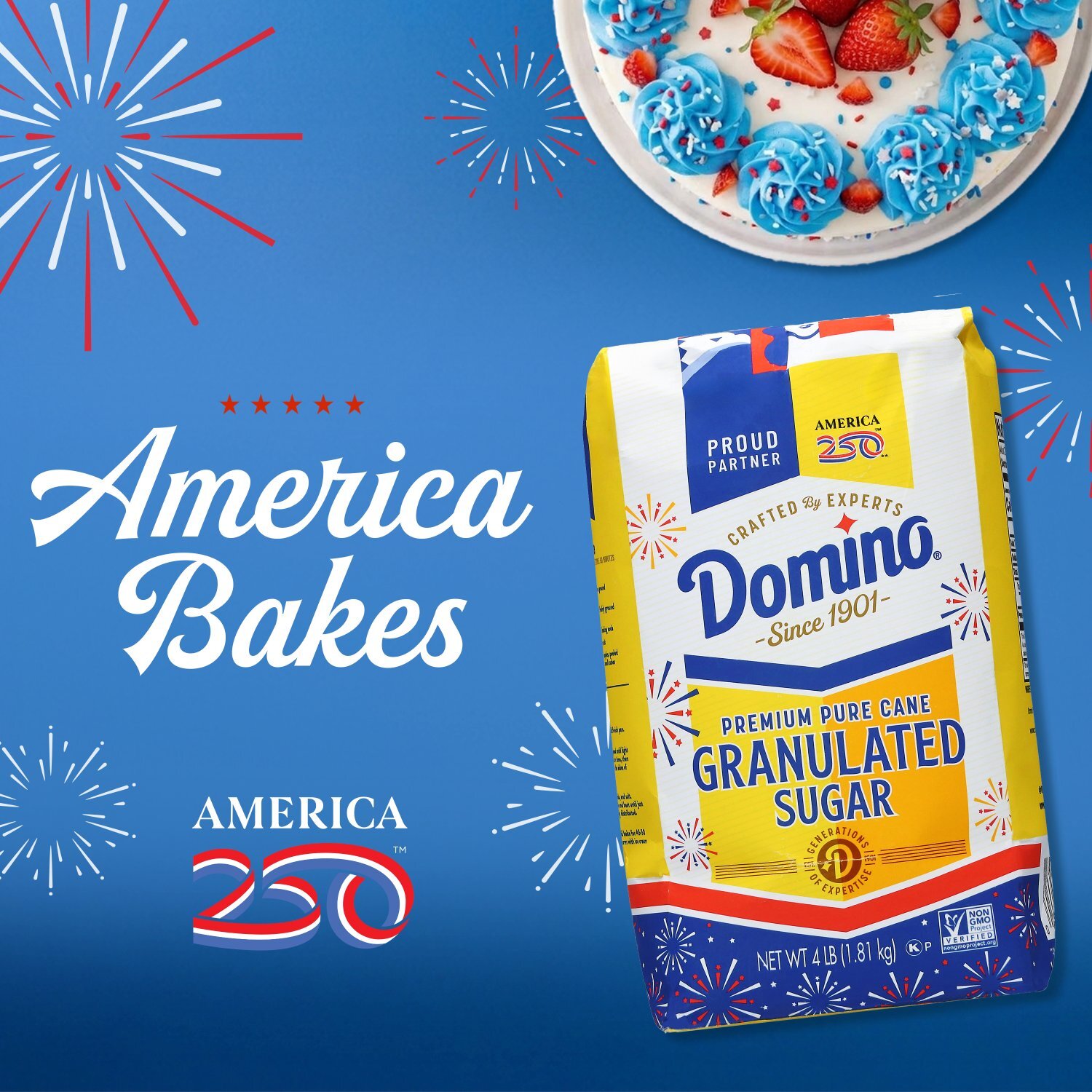 Domino Premium Pure Cane Granulated Sugar, 4 lb Image 2 of 8