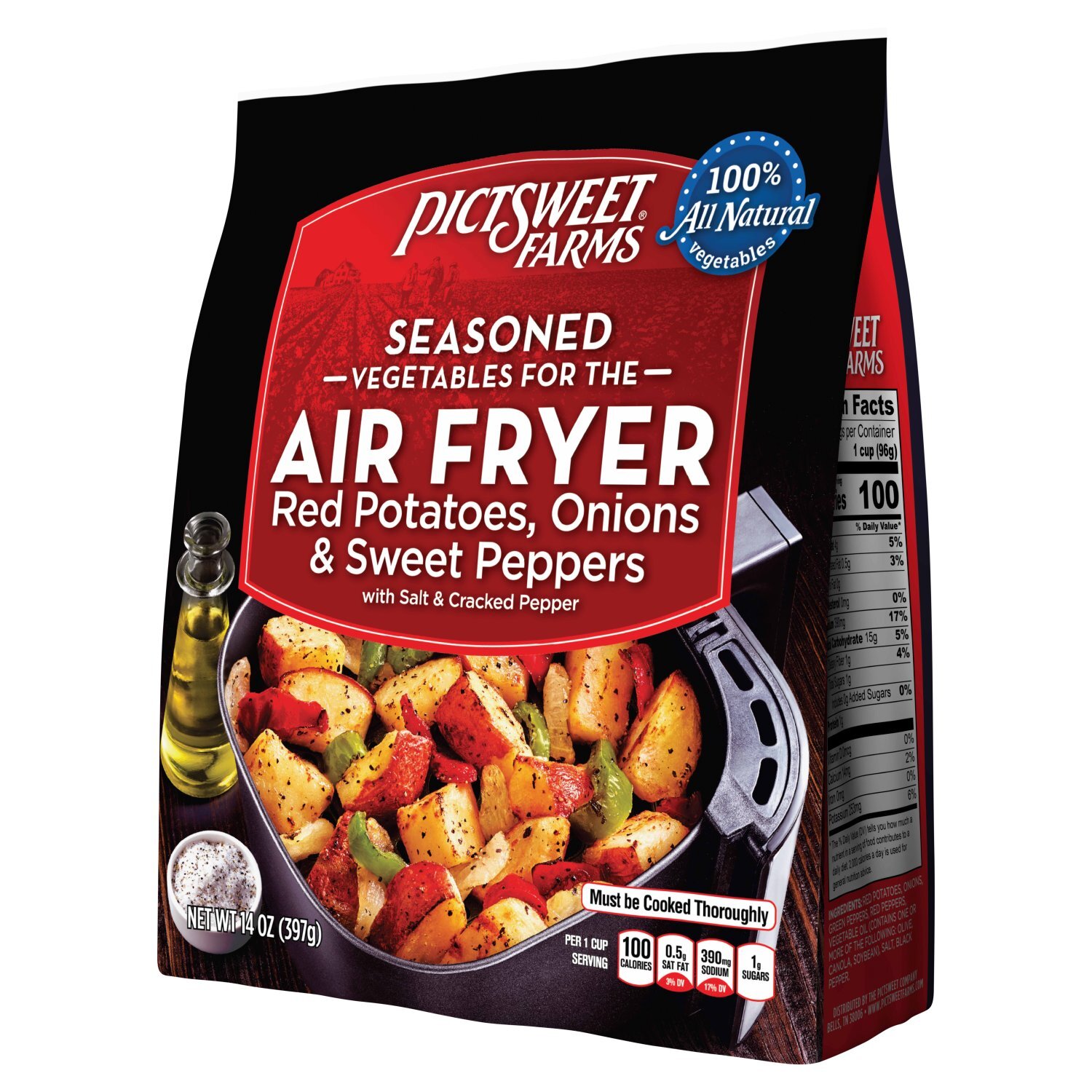 Pictsweet Farms Seasoned Vegetables for the Air Fryer Red Potatoes, Onions & Sweet Peppers, 14 oz Image 8 of 8