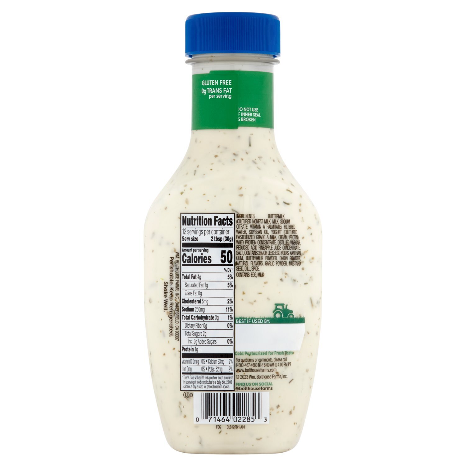 bolthouse blue cheese dressing nutrition facts Bolthouse Farms Chunky Blue Cheese Yogurt Dressing & Dip Family Size, 22 fl  oz