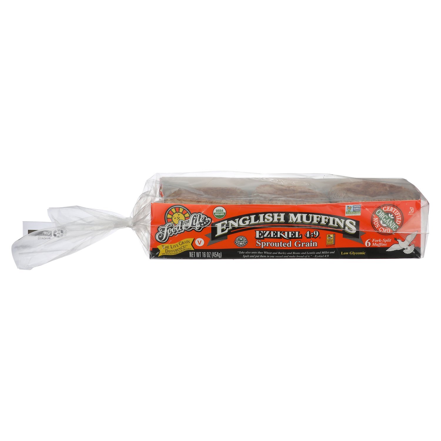 Food For Life Ezekiel 4:9 Sprouted Grain English Muffins, 6 count, 16 oz Image 7 of 8