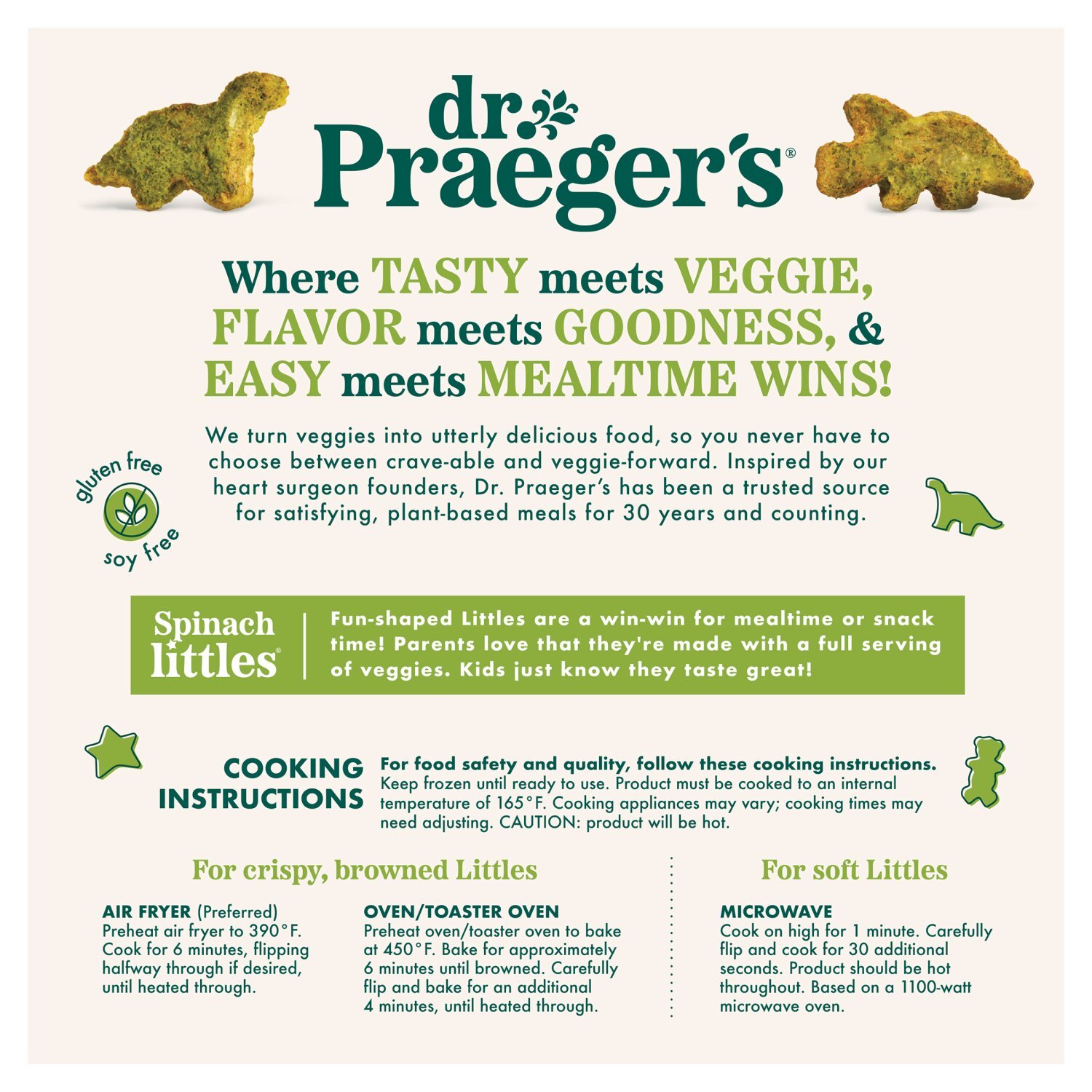 Dr. Praeger's Spinach Littles Veggies, 10 oz Image 4 of 9