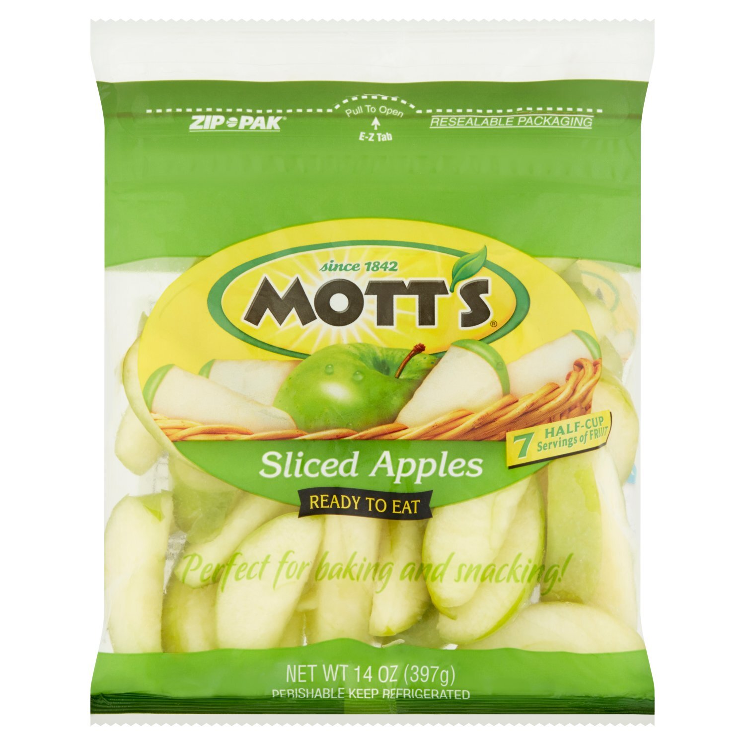 Mott's Sliced Green Apples, 14 oz - Fairway Mott's Sliced Green Apples, 14 oz - Fairway