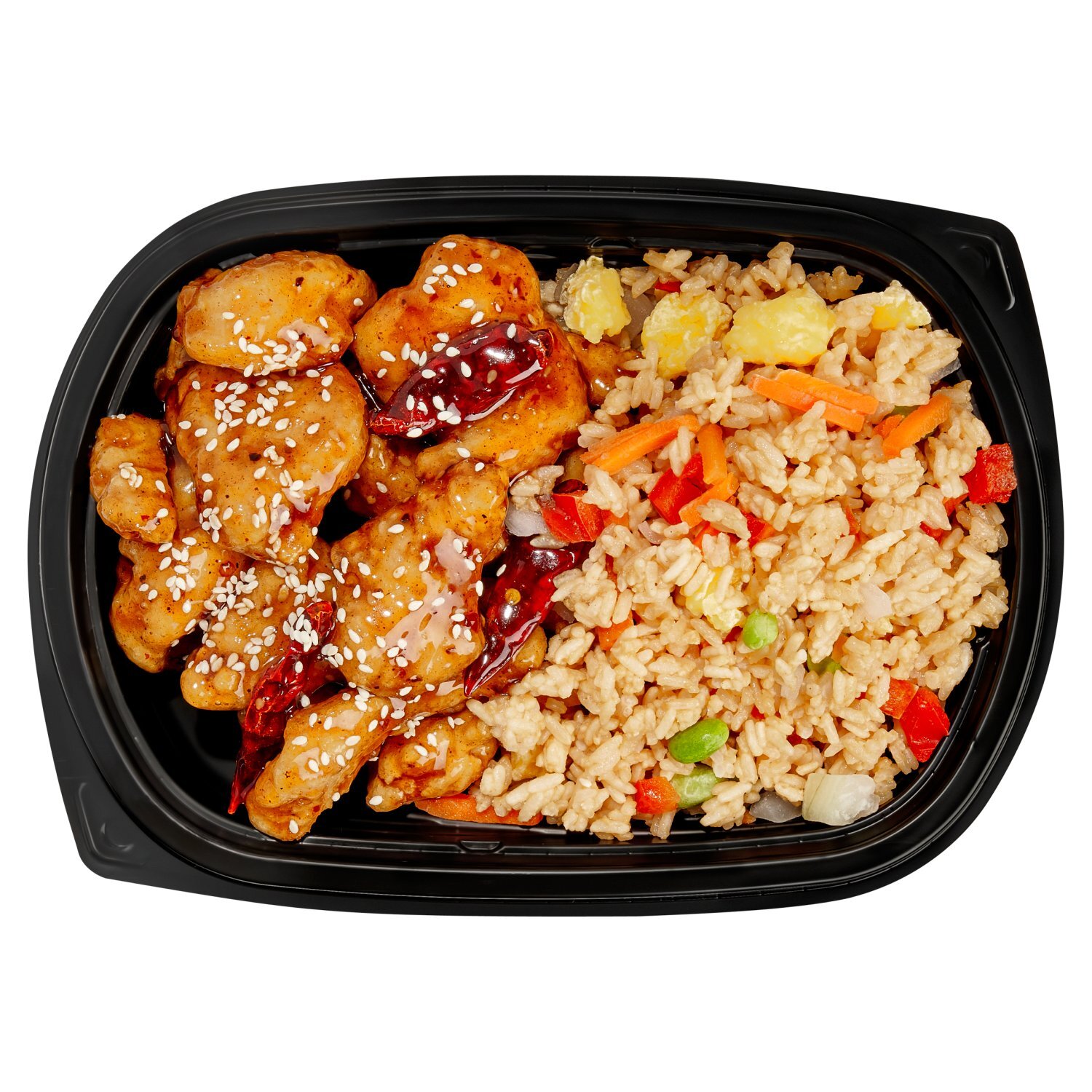 General Tso's Chicken & Vegetable Fried Rice
