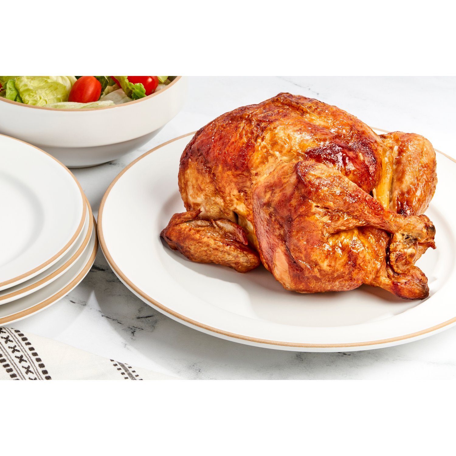 Bowl & Basket Rotisserie Chicken, Whole - Sold Hot, 33 oz Image 2 of 5