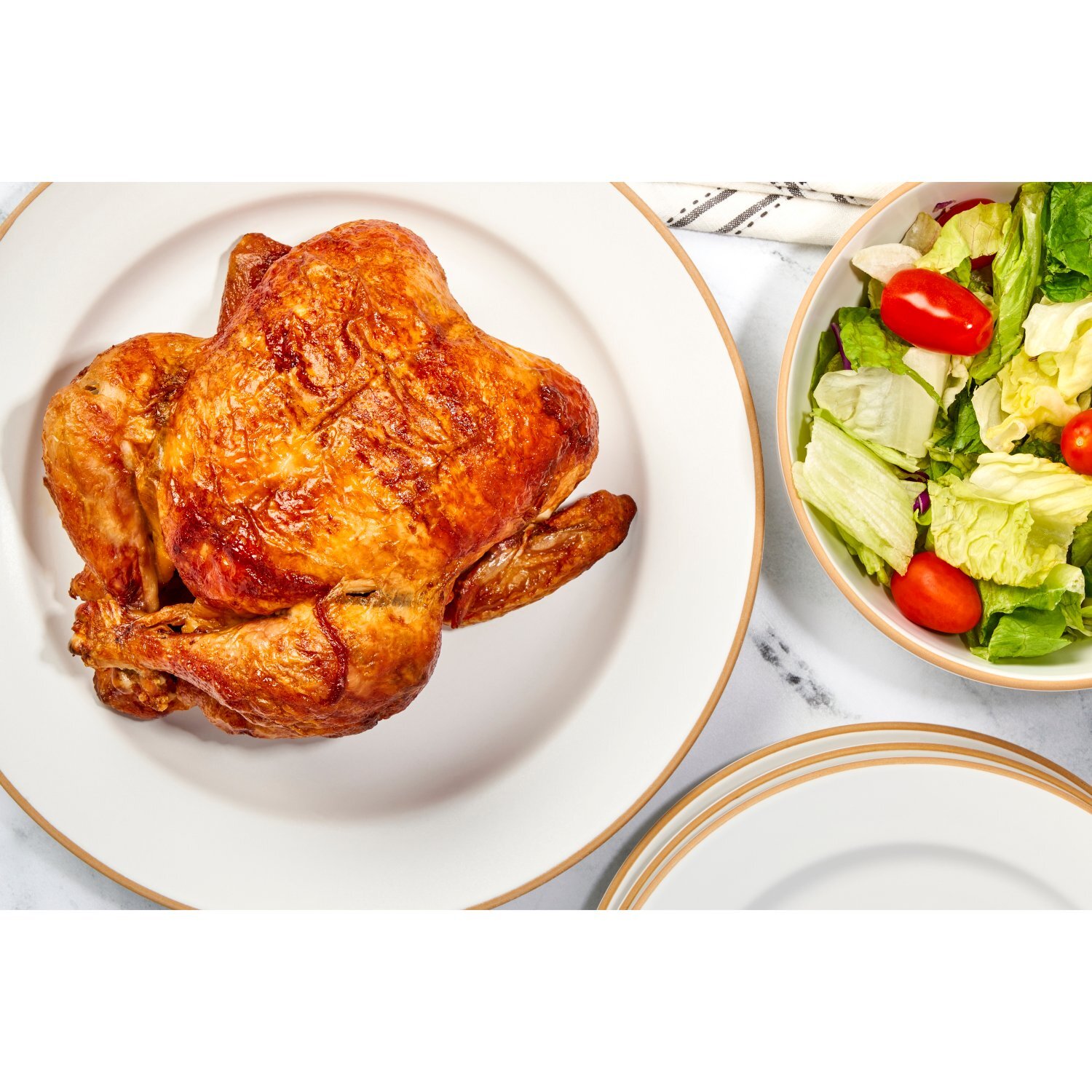 Bowl & Basket Rotisserie Chicken, Whole - Sold Hot, 33 oz Image 3 of 5