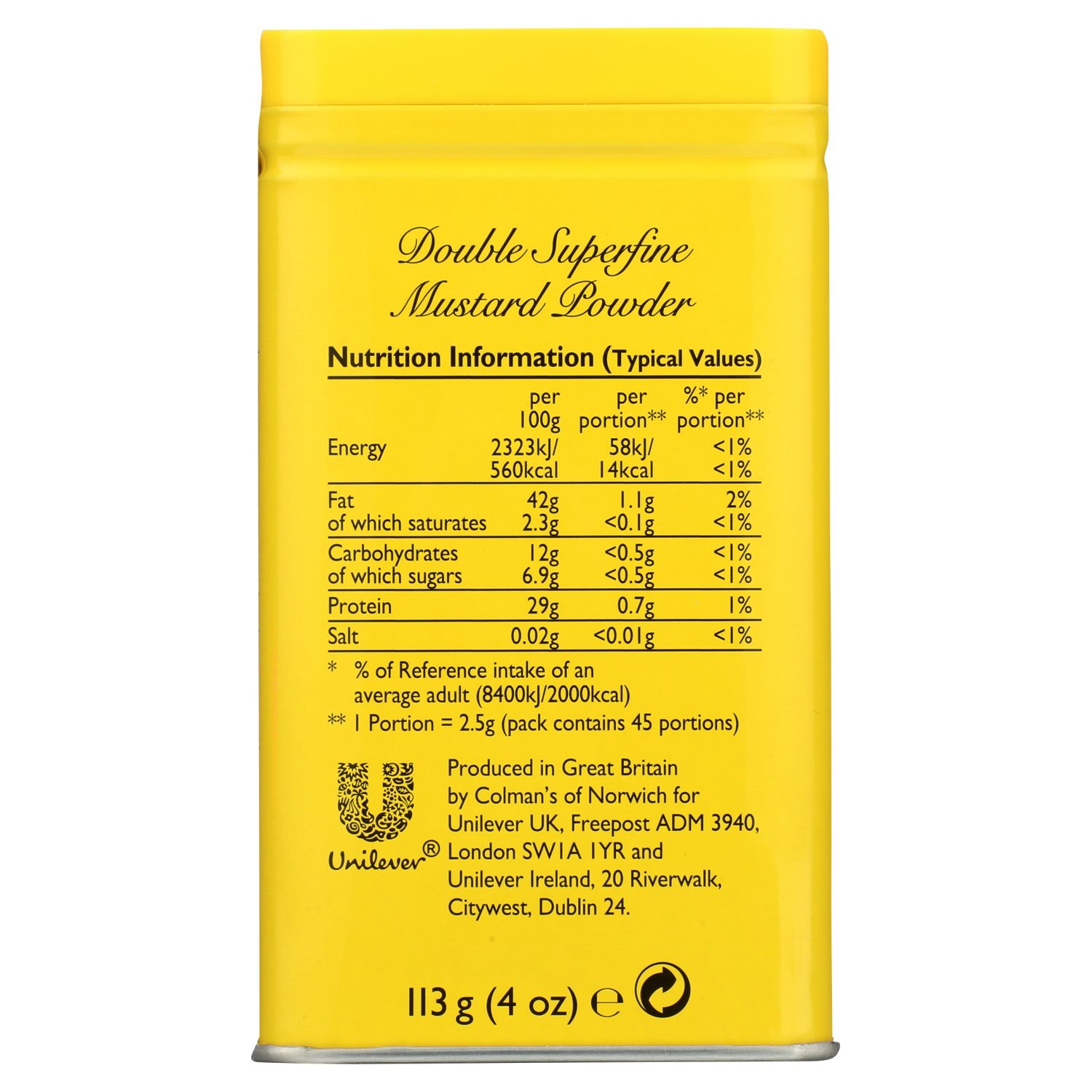 Colman's Mustard Powder, 113 g Image 4 of 7