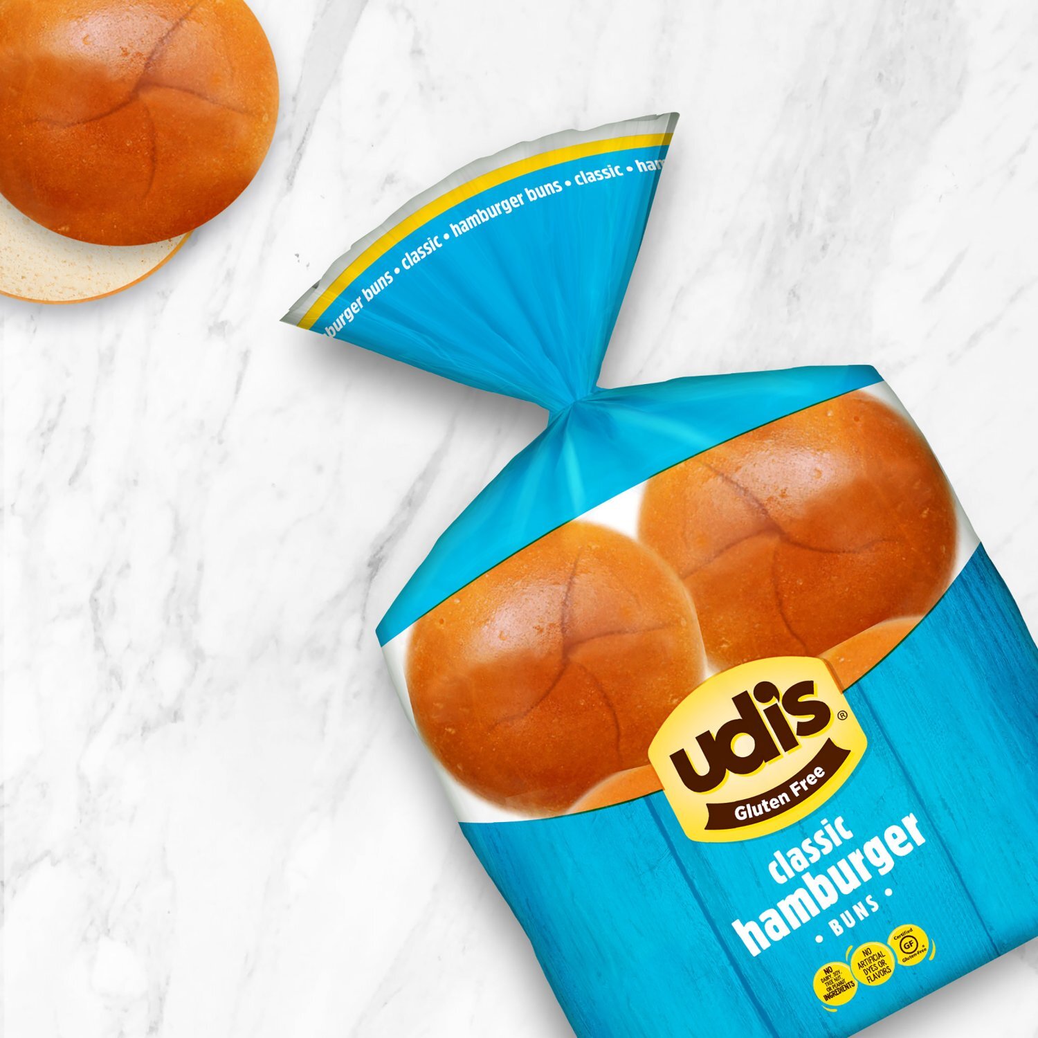 Udi's Gluten Free Classic Hamburger Buns, 10.4 oz Image 3 of 11