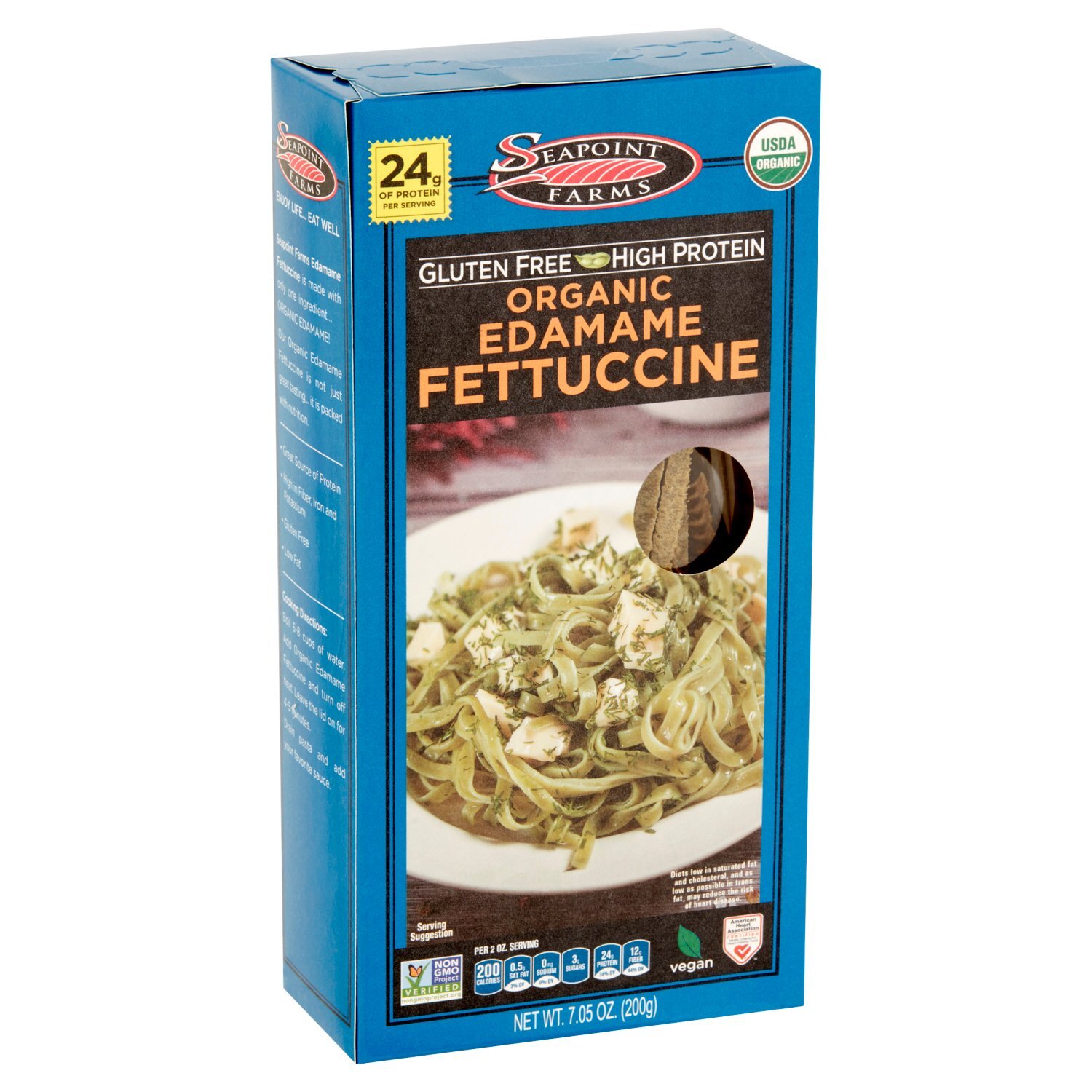 Seapoint Farms Organic Edamame Fettuccine, 7.05 oz Image 5 of 5