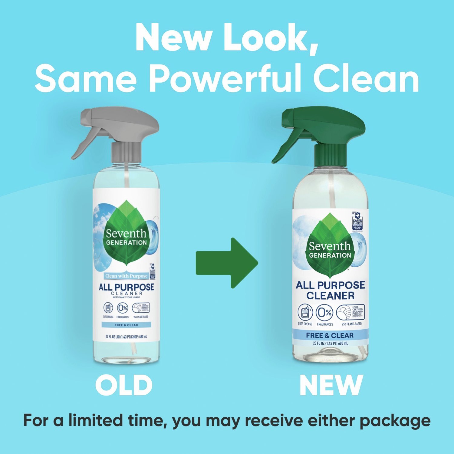 Seventh Generation Free & Clear All Purpose Cleaner, 23 fl oz
