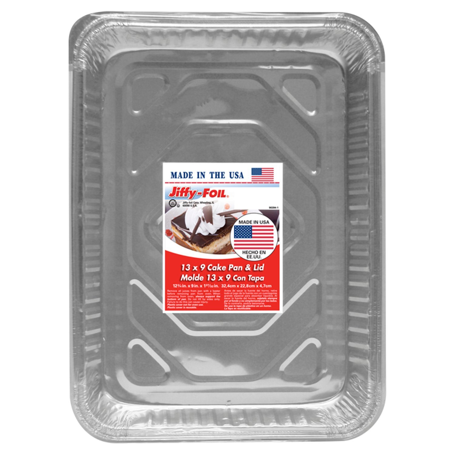 Jiffy-Foil 13 x 9 Cake Pan & Lid - Price Rite Jiffy-Foil 13 x 9 Cake Pan & Lid - Price Rite